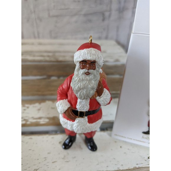 Hallmark jolly Santa 2012 ornament Xmas holiday tr - Picture 5 of 6
